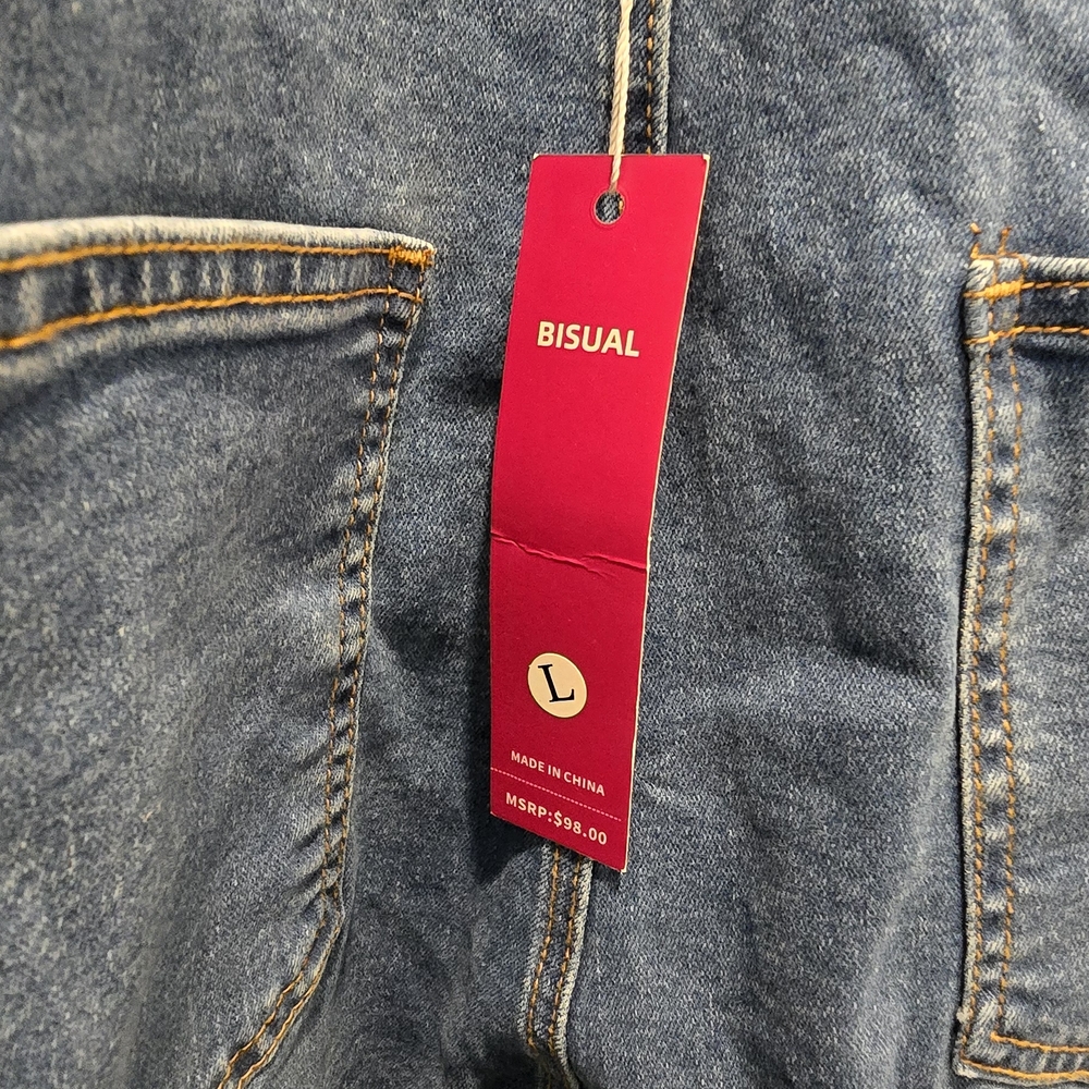 Women's Blue Denim Overalls - Picture 9 of 12